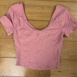 Pink Lululemon Align Tee